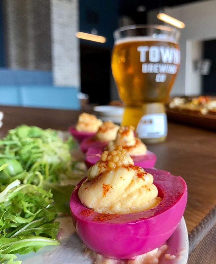 deviled-eggs-at-town-brewing-charlotte