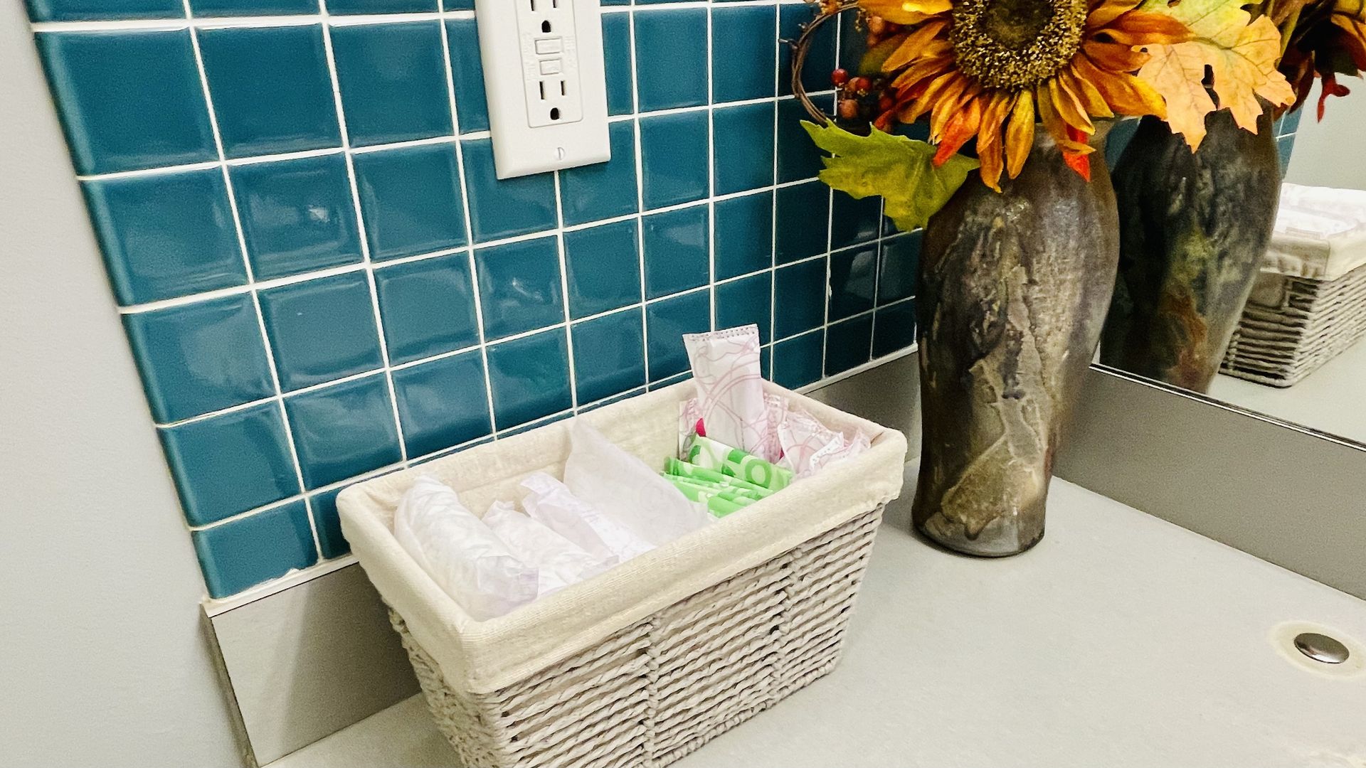 A photo of feminine hygiene products.