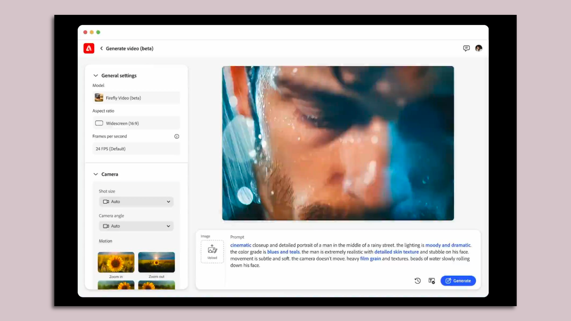 Adobe's Firefly Video Model in action