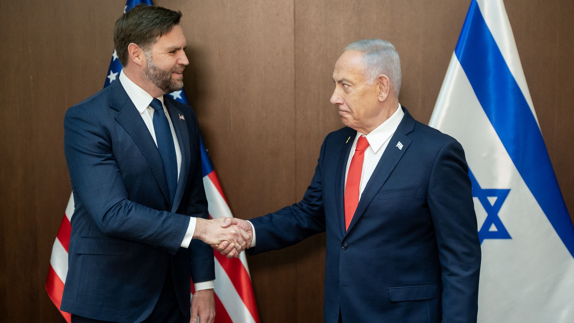 Vice President Vance and Israeli Prime Minister Benjamin Netanyahu meet in Jerusalem in Oct. 2025.