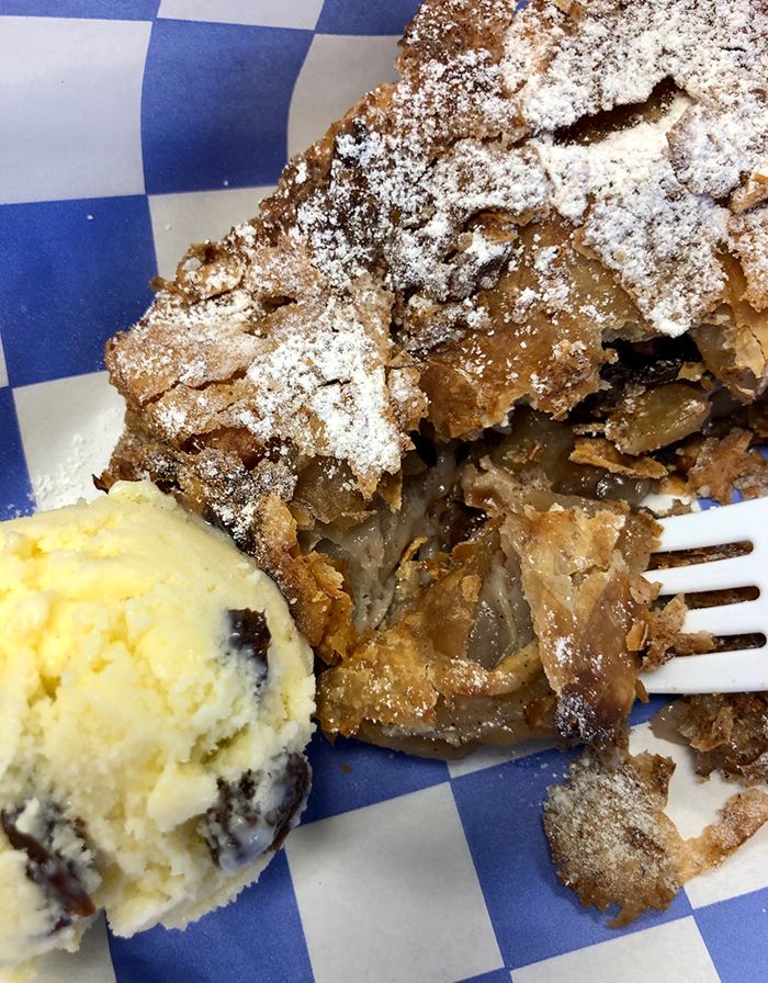 apple cinnamon strudel at strudel shop in charlotte