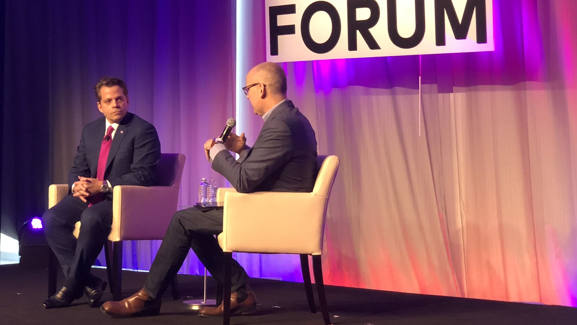 Anthony Scaramucci on stage at the NewCo Shift Forum