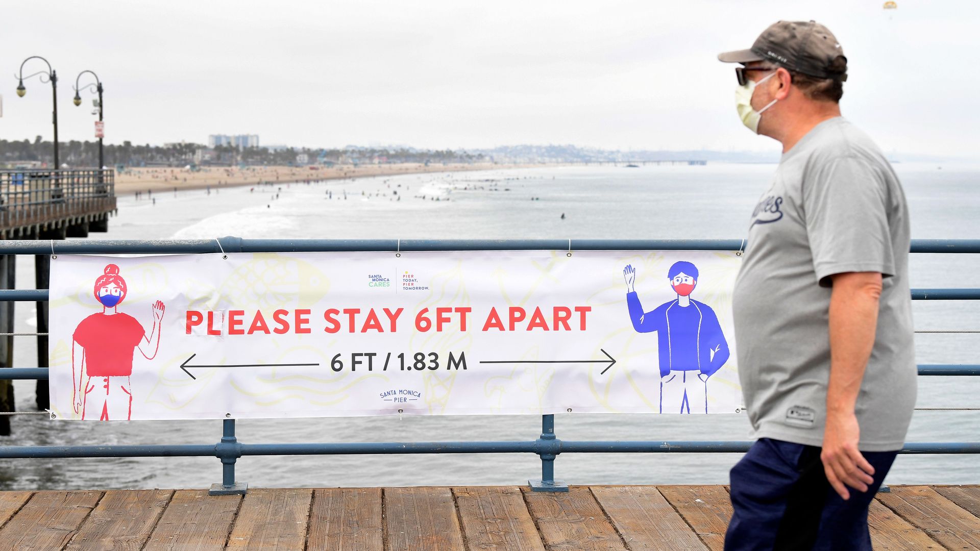 A man wearing a mask.