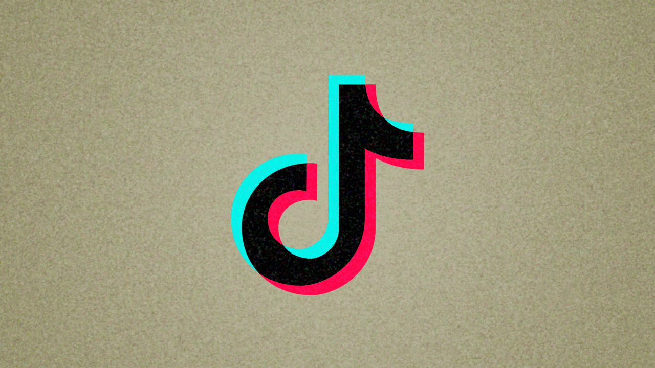 Animated illustration of a TikTok logo. The note in the logo changes into a filter/funnel icon, and a stream of colorful lines pass through it.