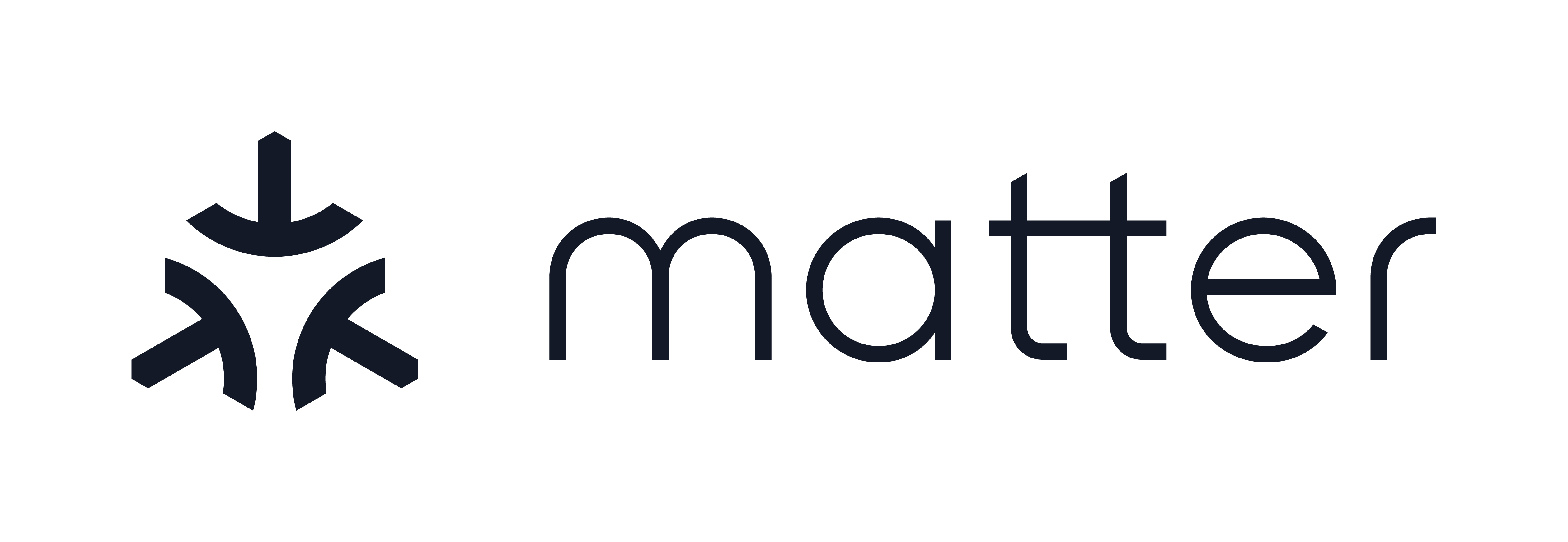 The logo for Matter, a forthcoming standard for smart home devices.