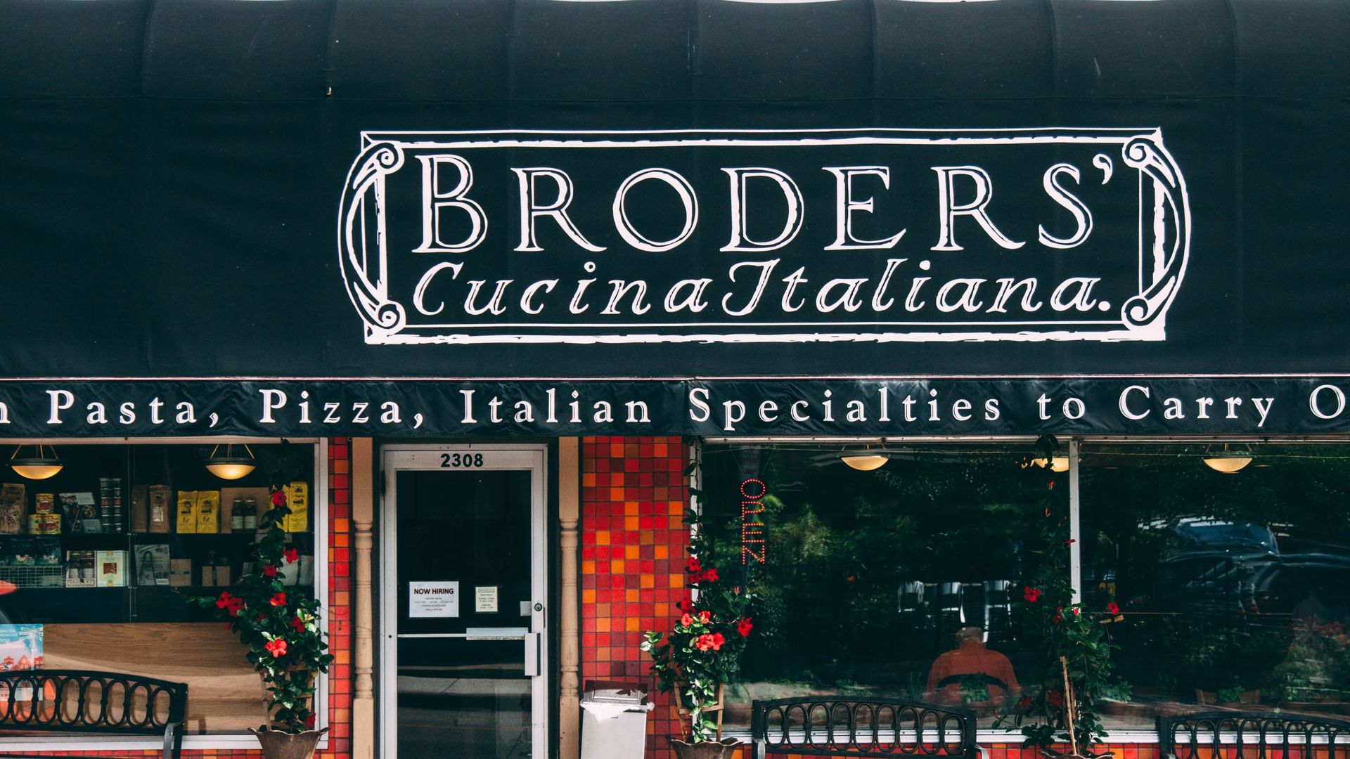 The exterior of Broders Cucina Italiana.