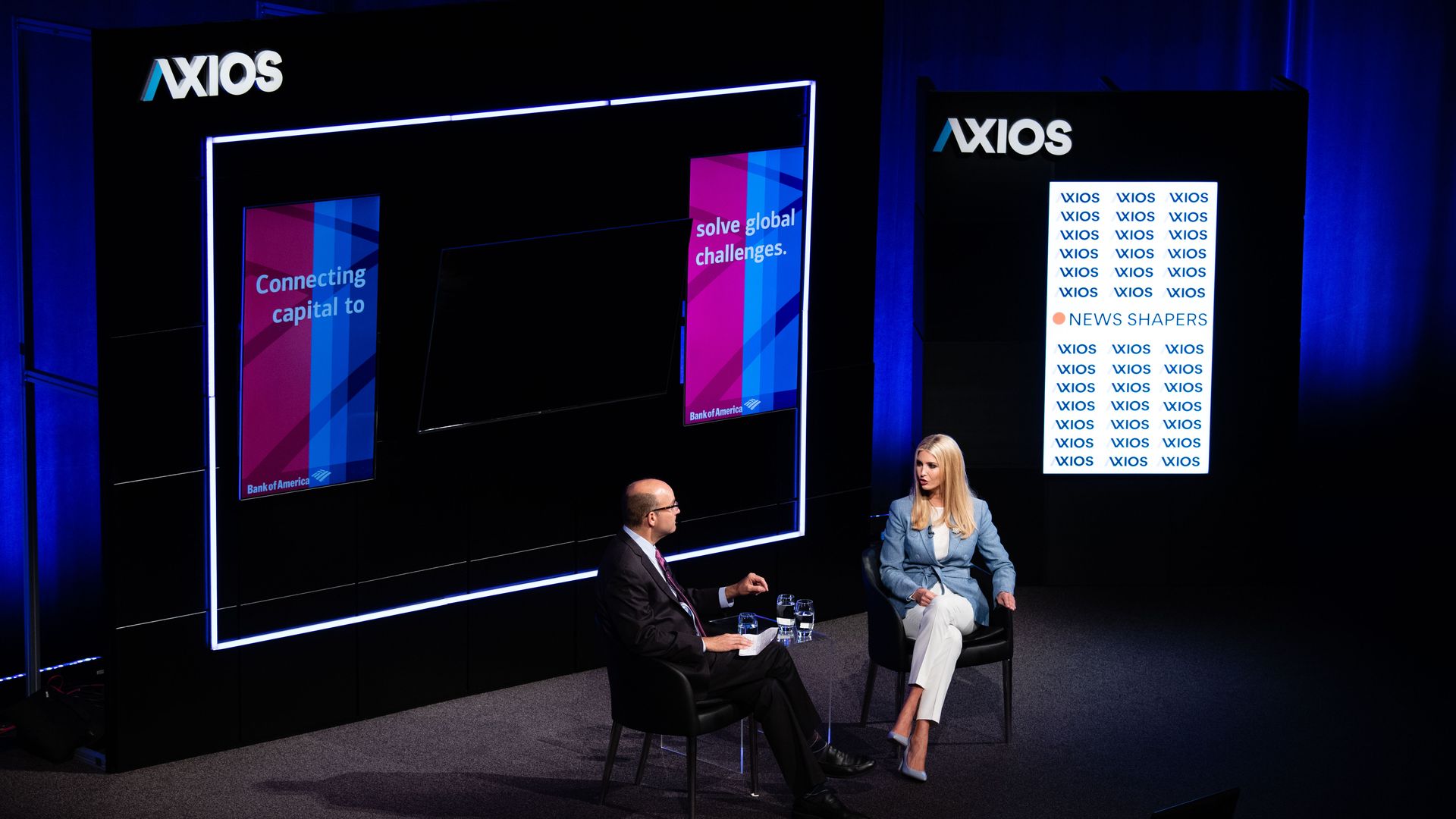 Ivanka Trump and Mike Allen at Axios event