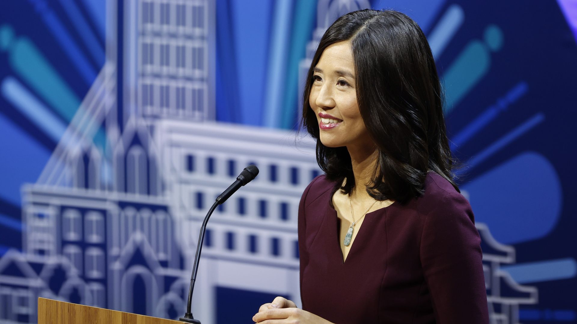 Boston Mayor Michelle Wu Touts Wins, Public Housing Plan - Axios Boston