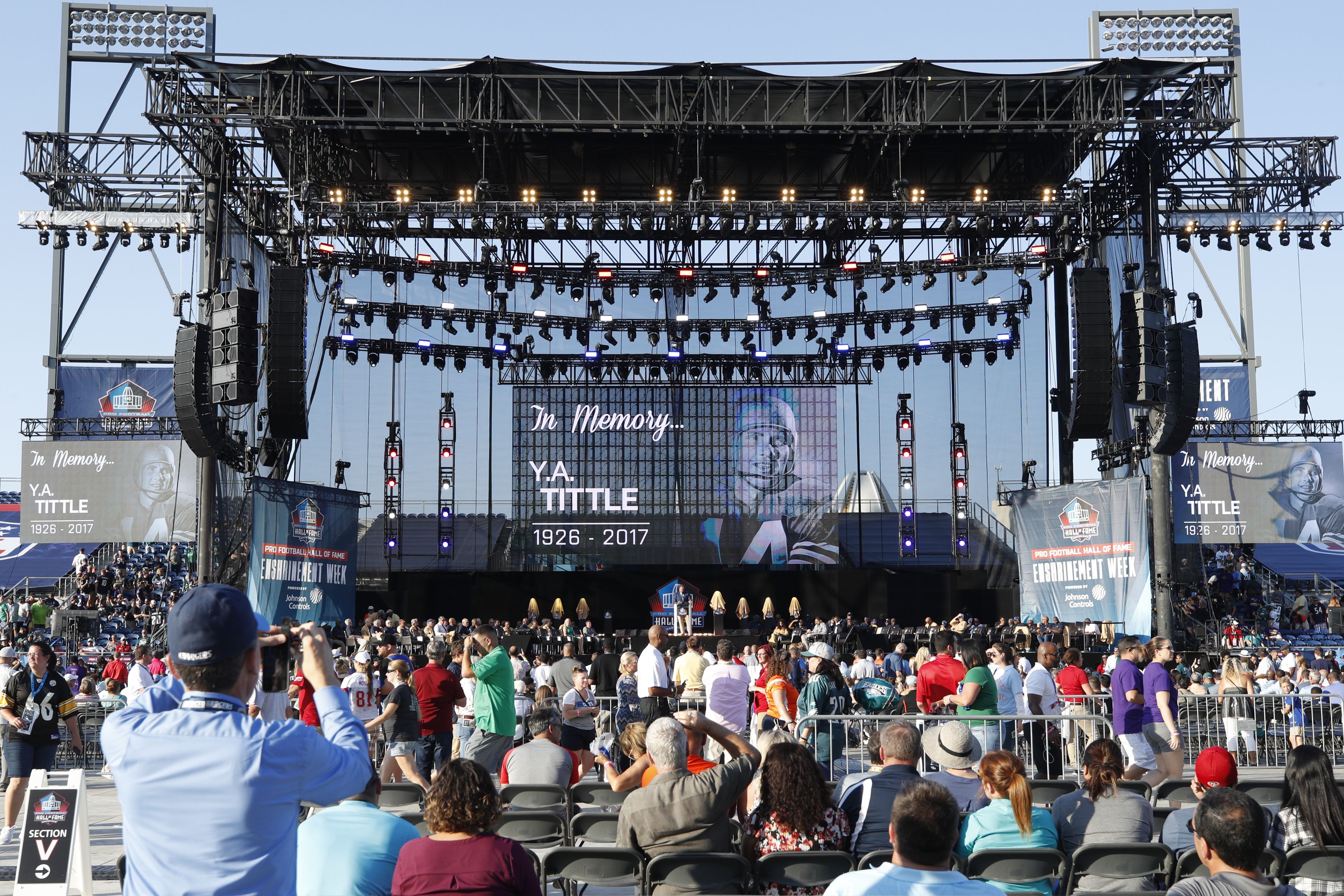 Y.A. Tittle moment of silence