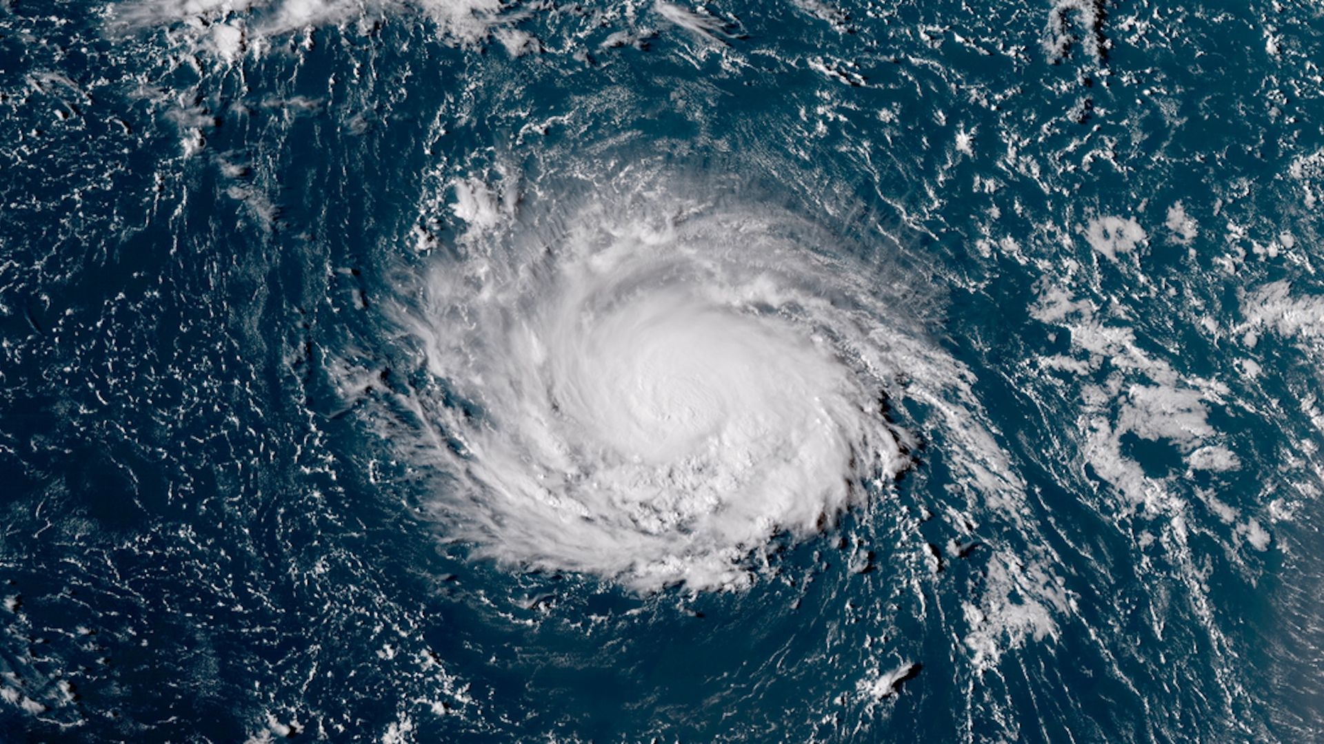 Satellite image of Hurricane Florence as a Category 1 storm.