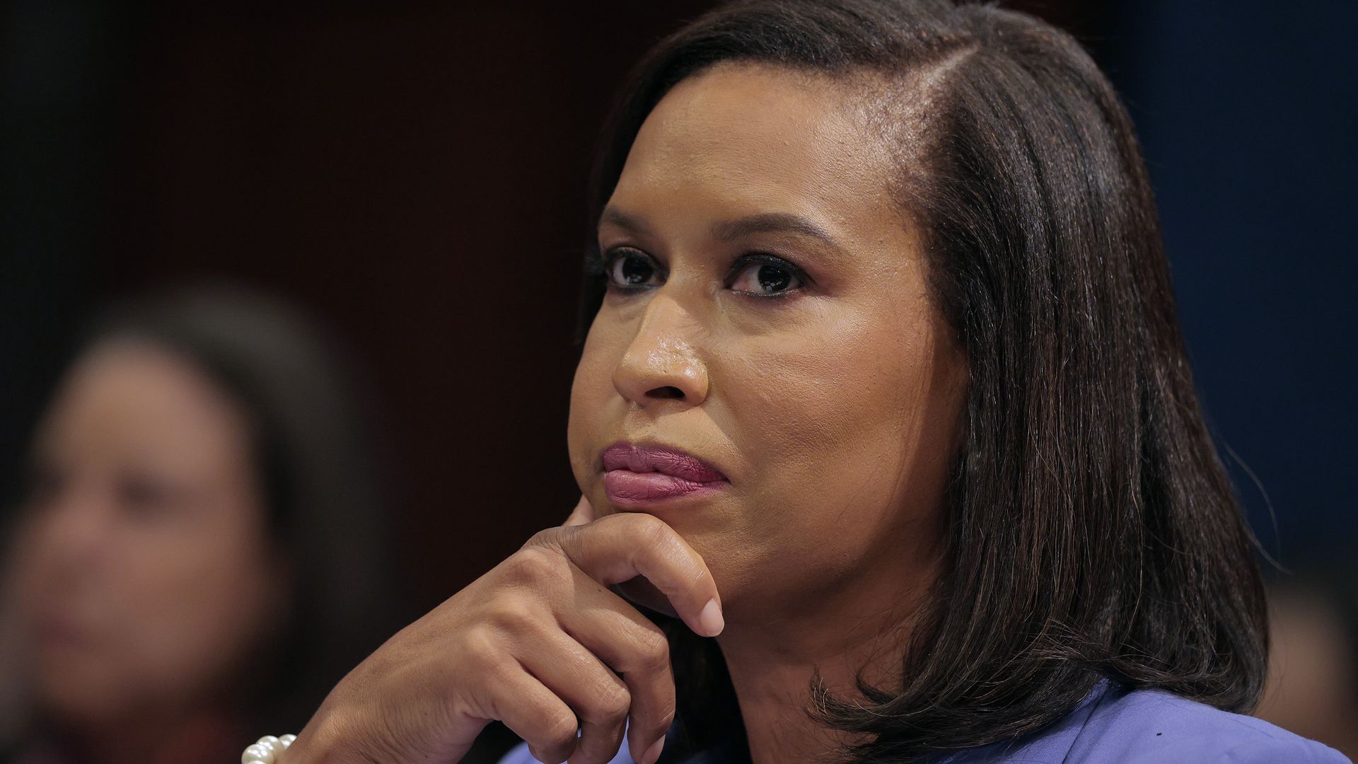 Mayor Muriel Bowser photographed at a congressional hearing