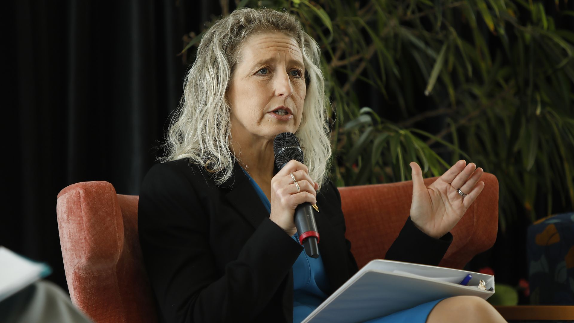 Rep. Jen Kiggans talks about clean energy investments at a forum