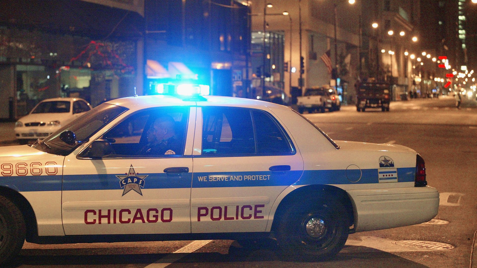 A Chicago Police car