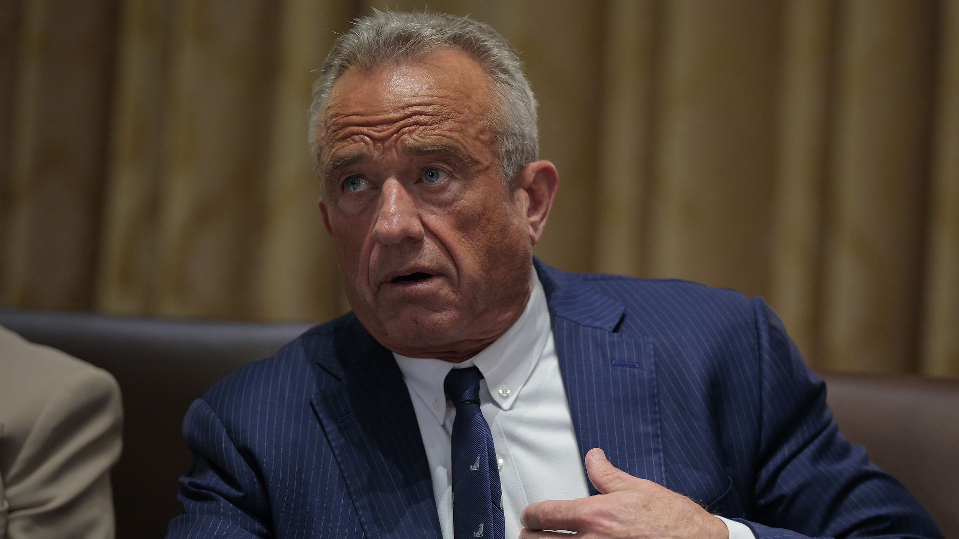 Robert F. Kennedy Jr. during a Cabinet meeting