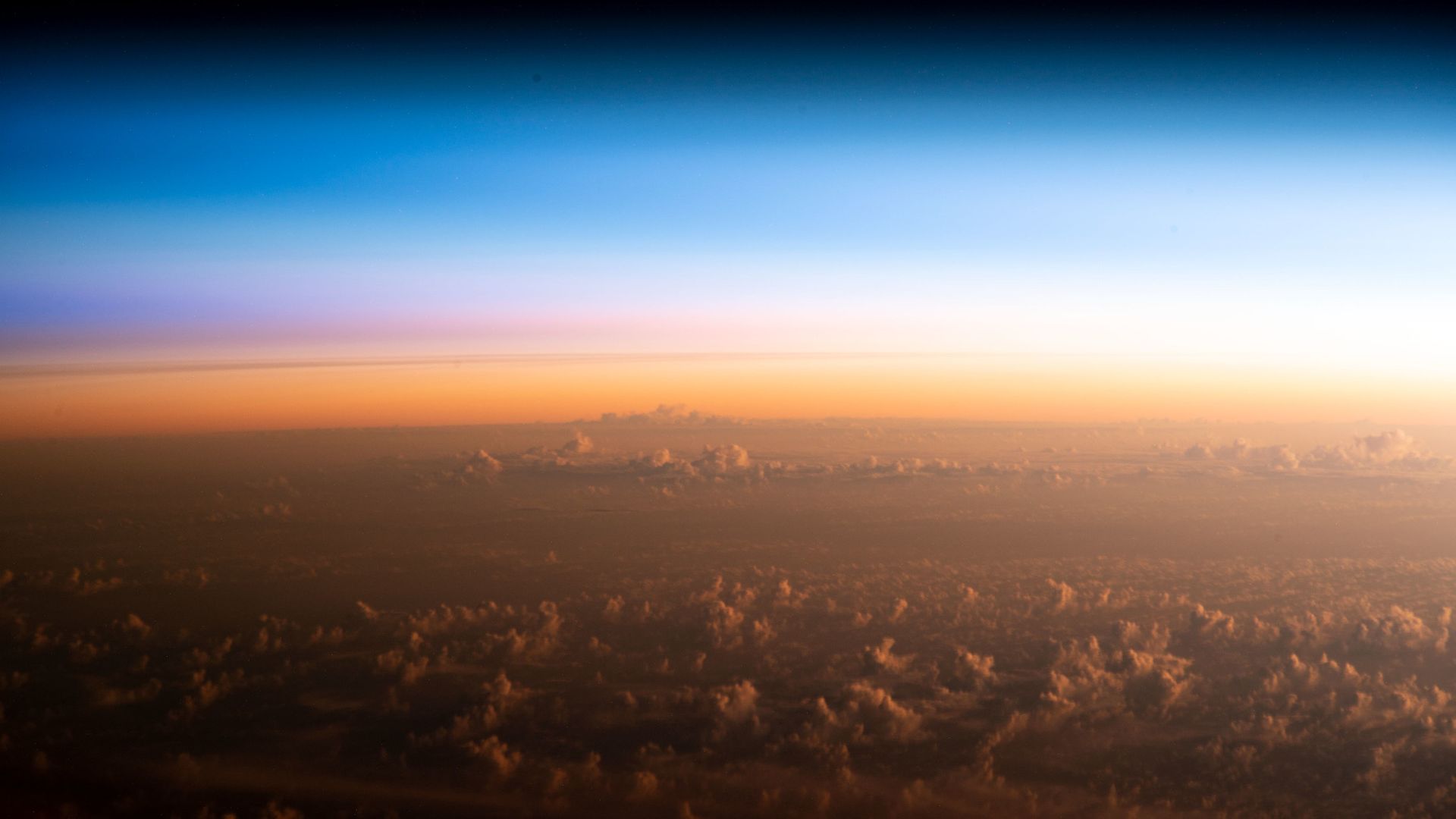 An orbital sunrise from the International Space Station