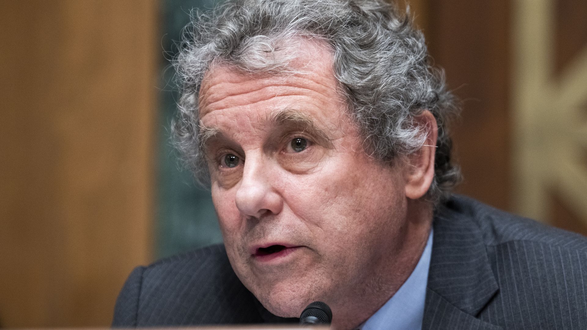 Senator brown on the dias