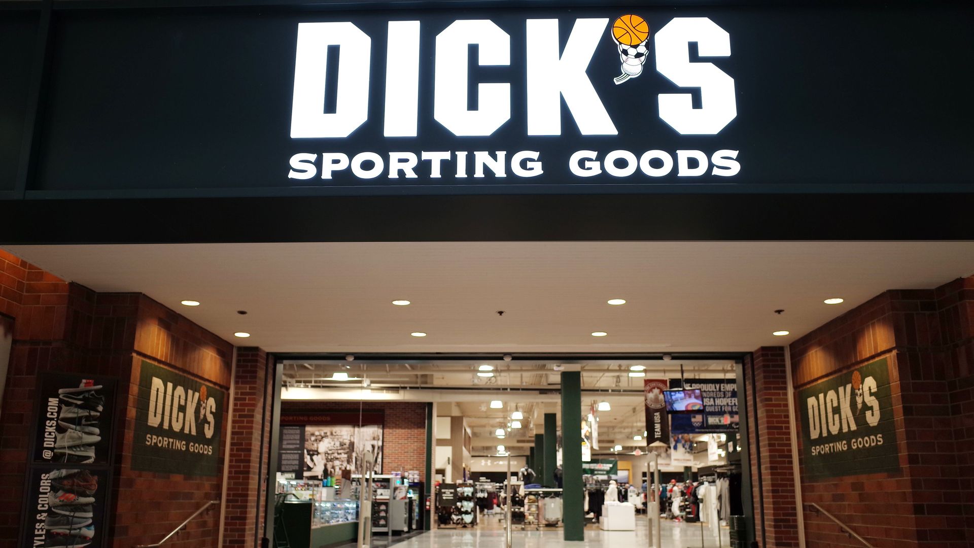 A Dick's Sporting Goods store.
