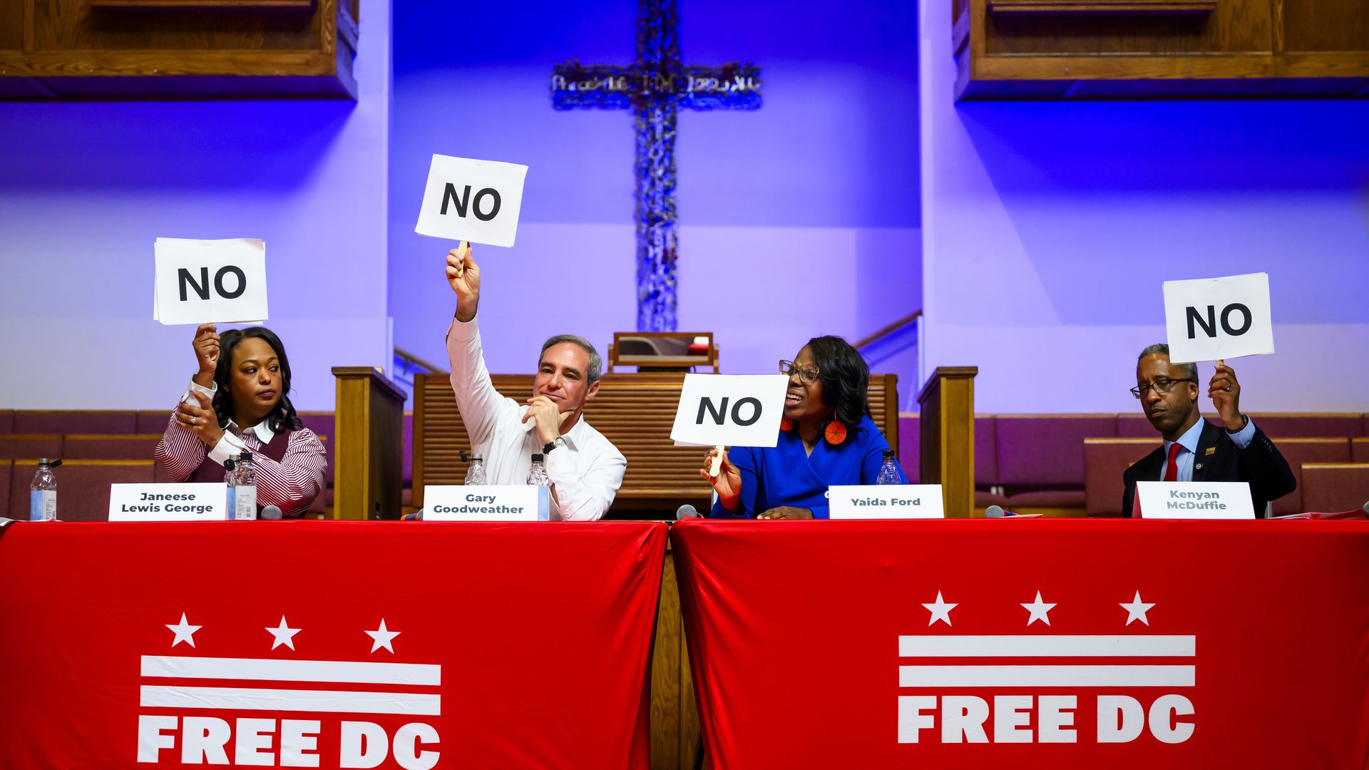 D.C. mayoral candidates at a recent forum