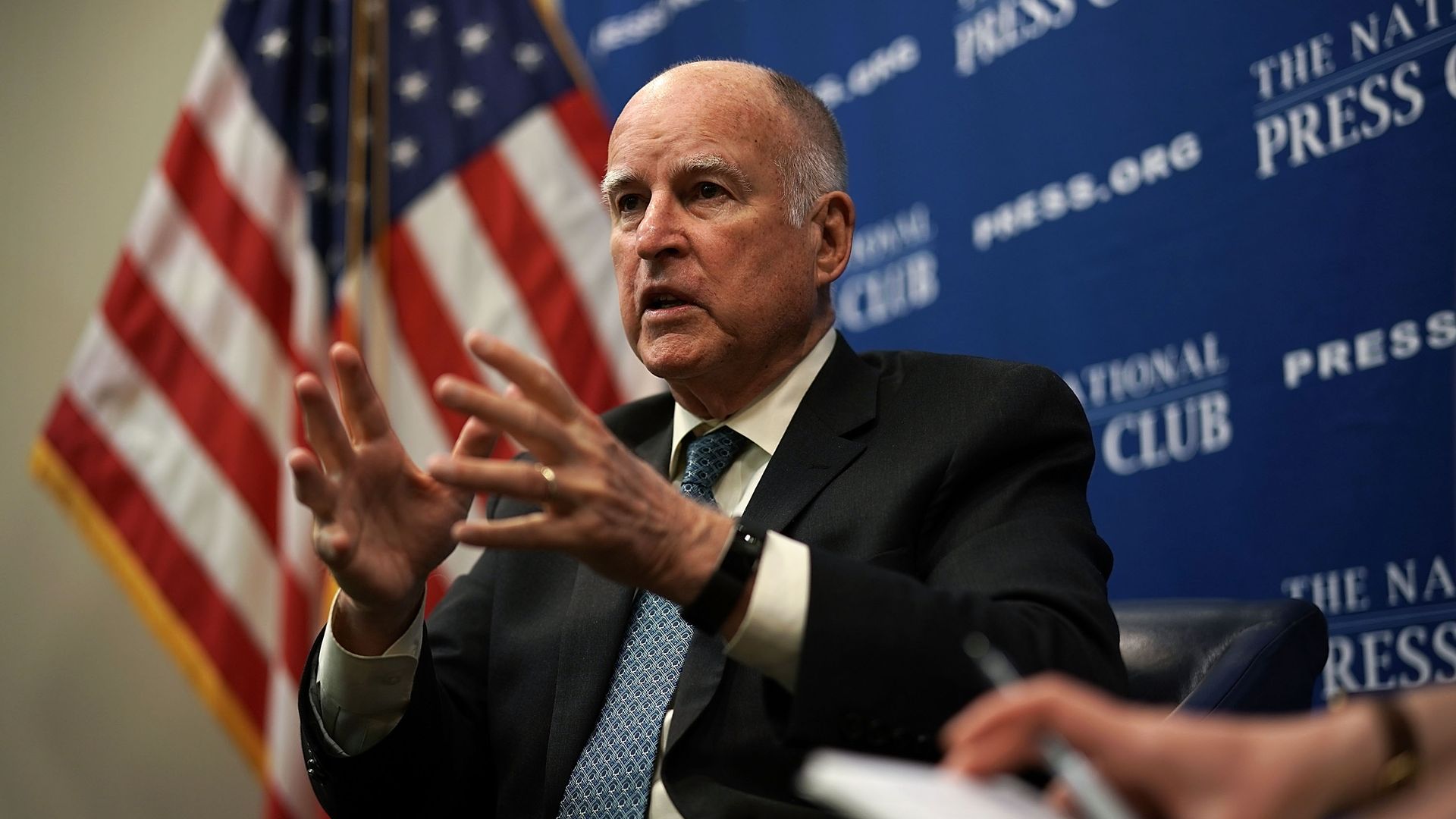 Jerry Brown speaking