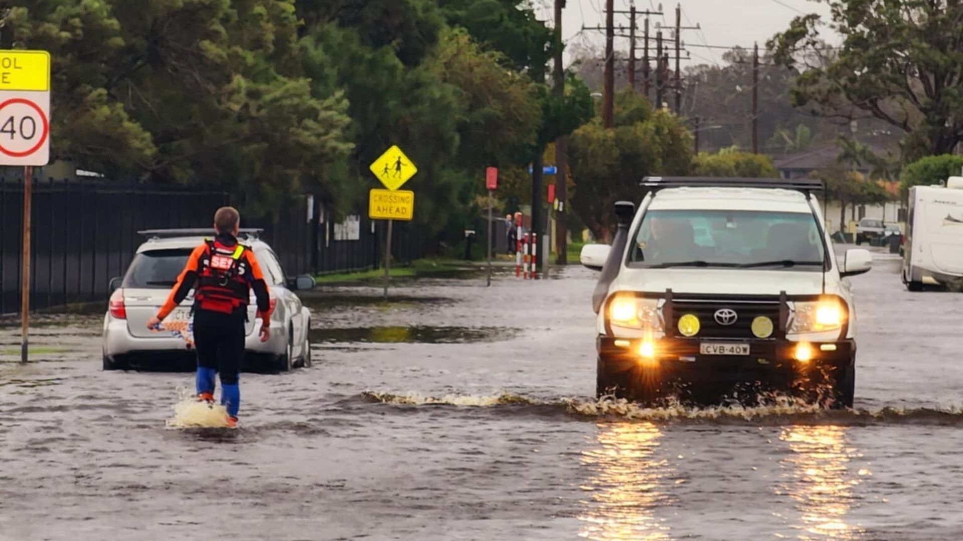 Search and rescue operation continue as at least one person was killed, and tens of thousands were stranded as raging floodwaters inundated towns, causing power cuts, and road closures in Australia's New South Wales (NSW) state on May 22, 2025. 