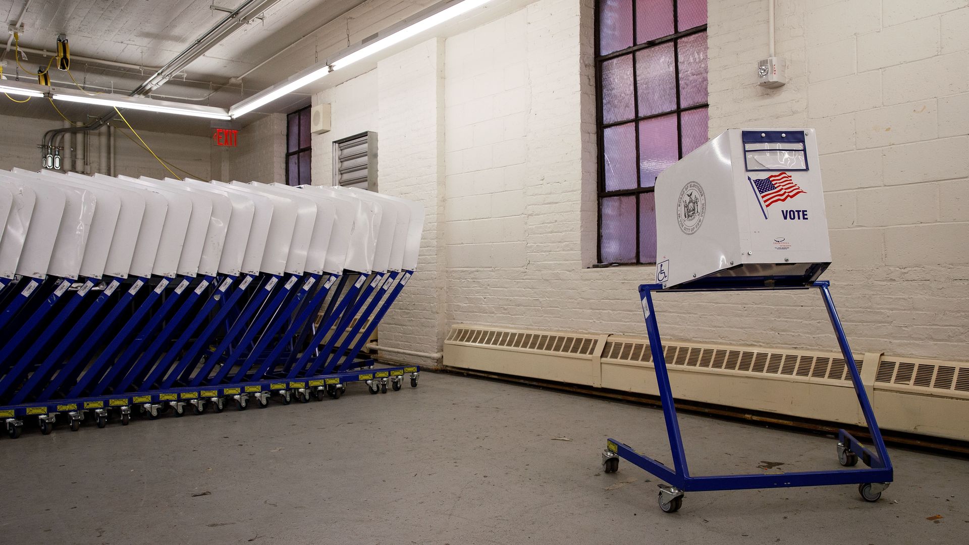 Voting booths