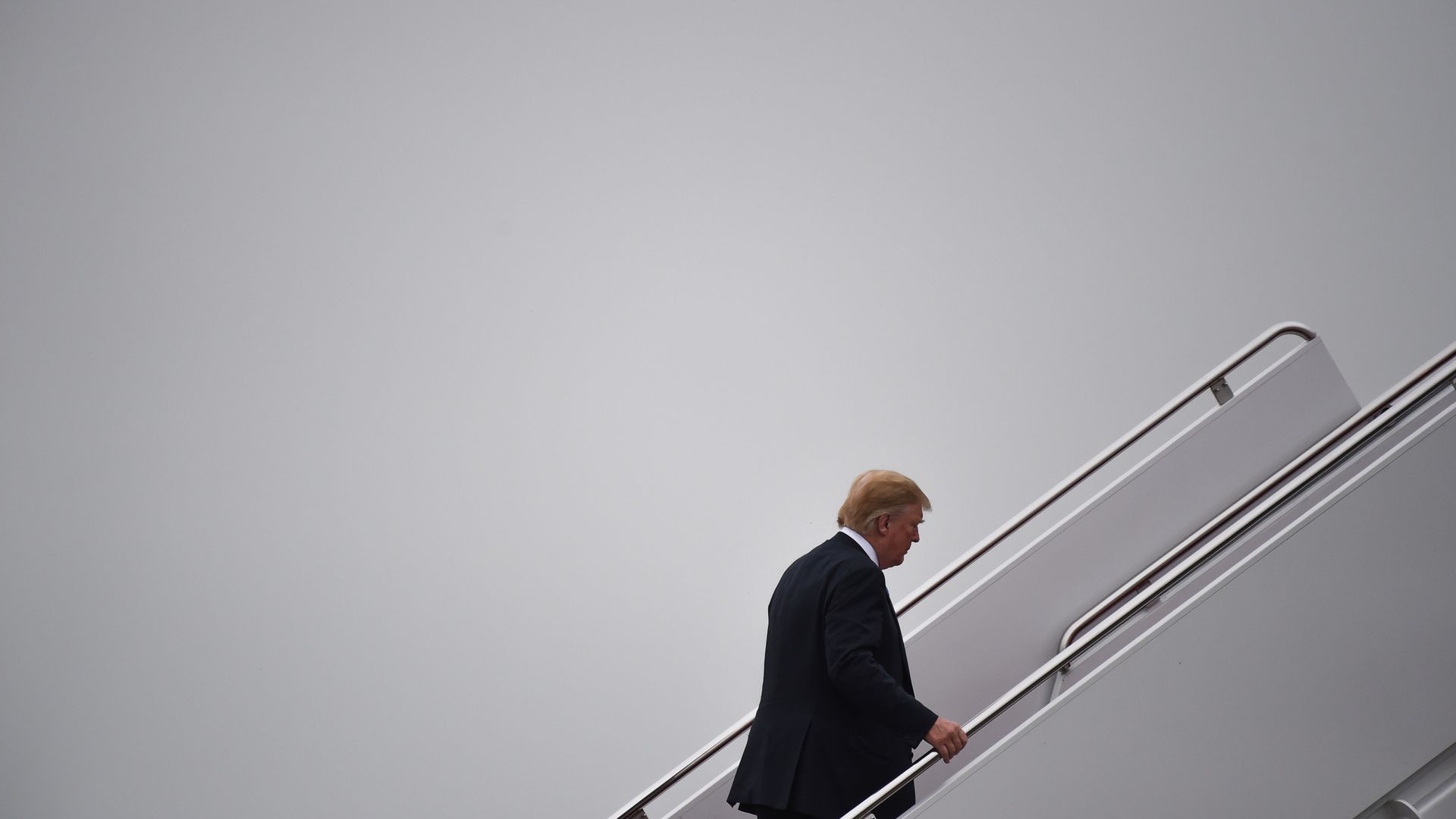 President Trump walks to Air Force one before departing from Joint Andrews Airforce base, Maryland on June 23, 2018. 