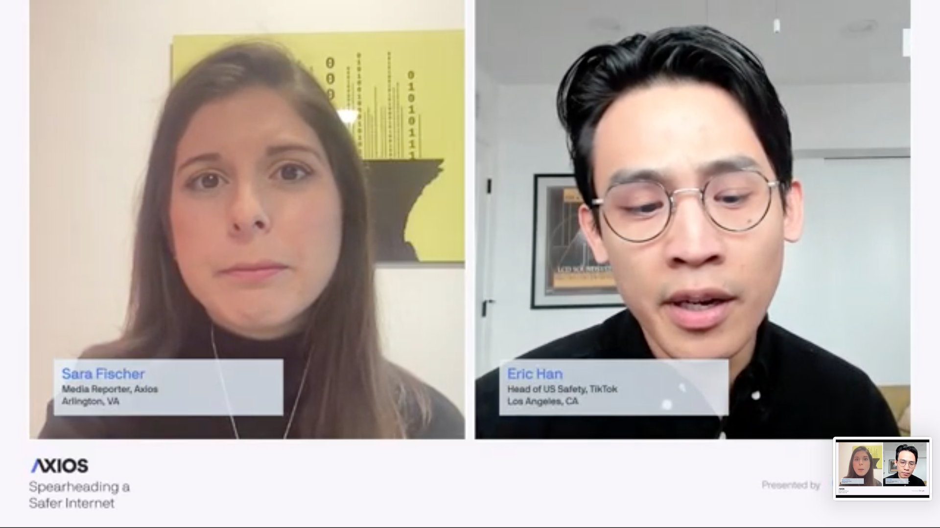 Eric Han and Sara Fischer