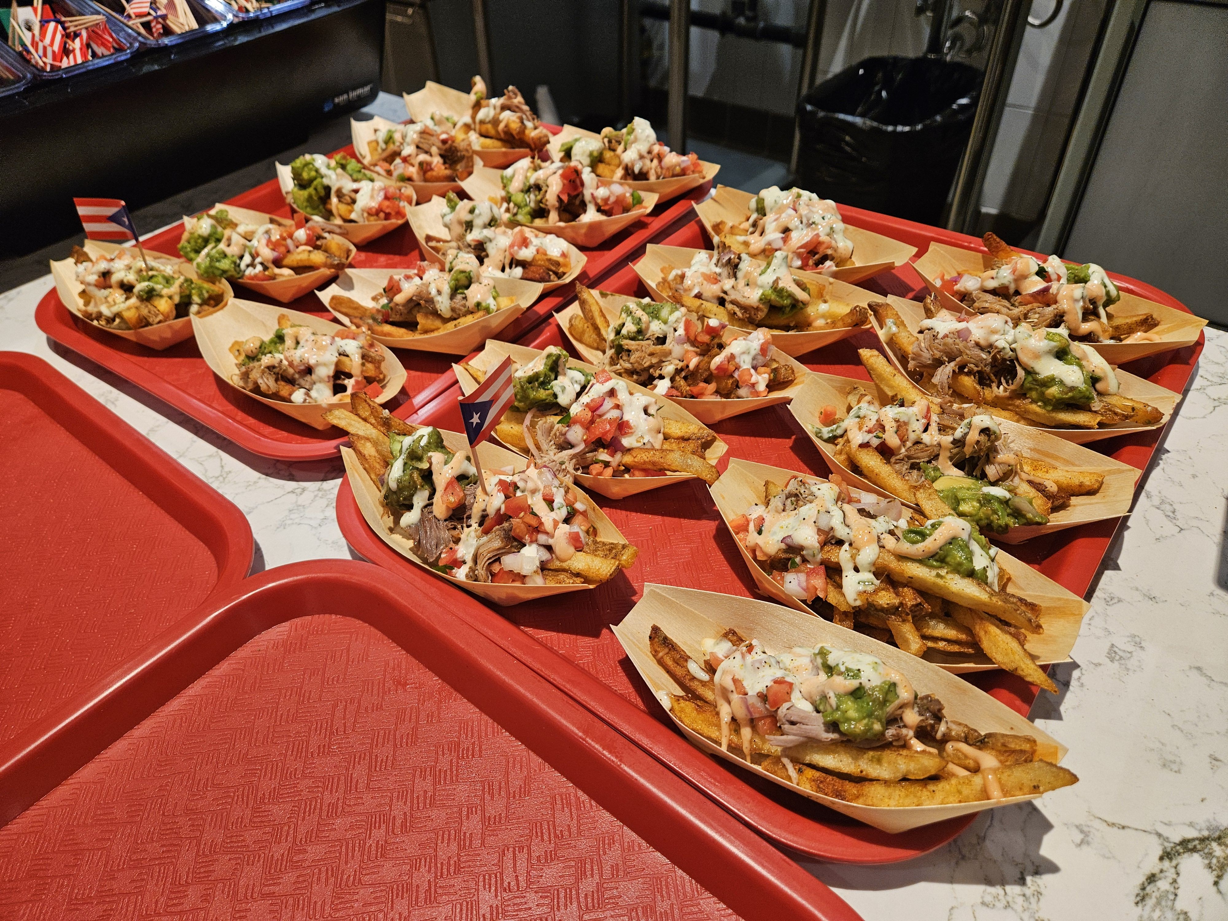 Loaded fries offered by Buena Papa