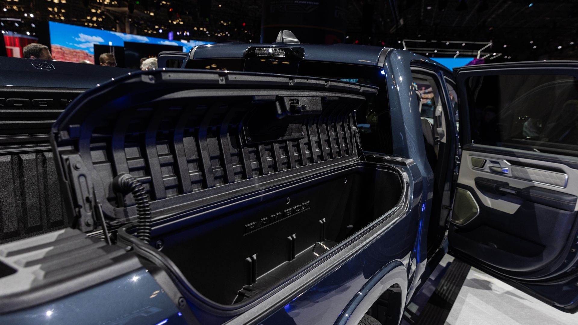 An electric pickup truck