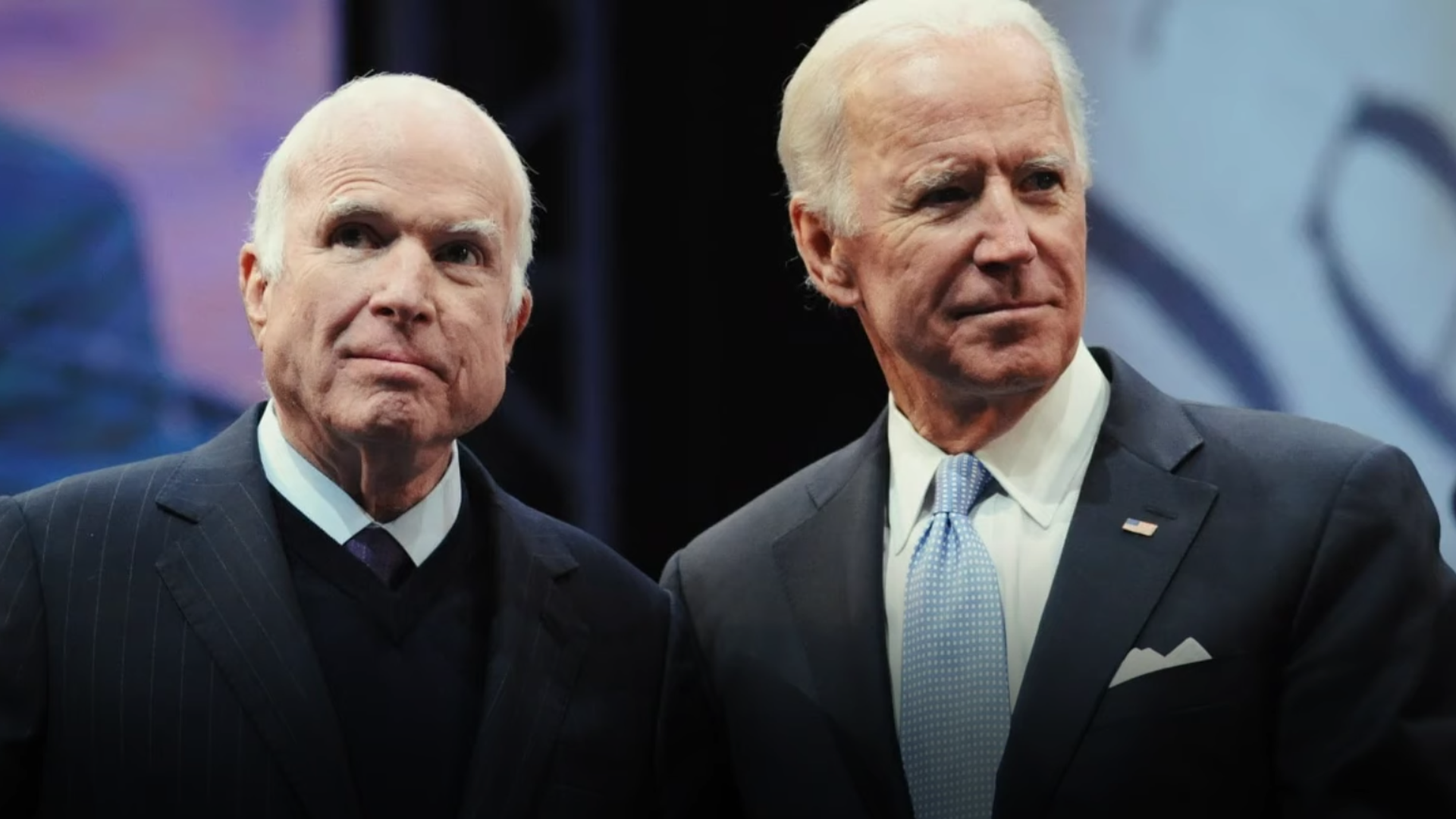 A screenshot of the video of John McCain with Joe Biden