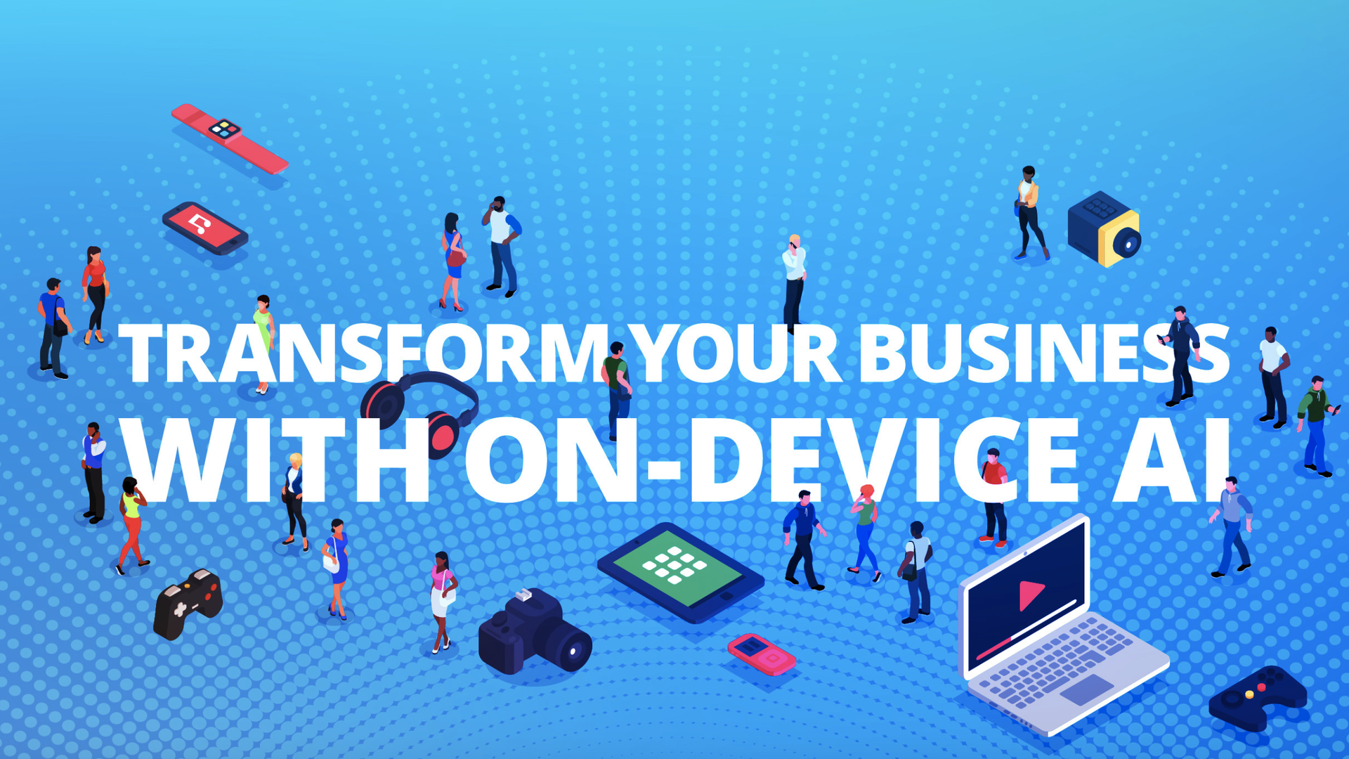 An image from the Xnor.ai Website that says "transform your business with on-device AI"