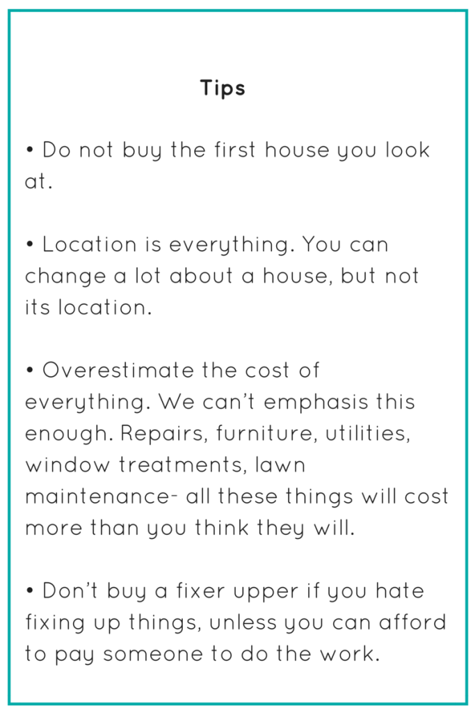Buying A House Tips 1
