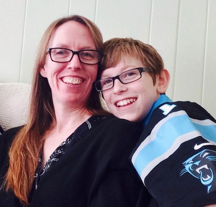 Elizabeth Foster and son