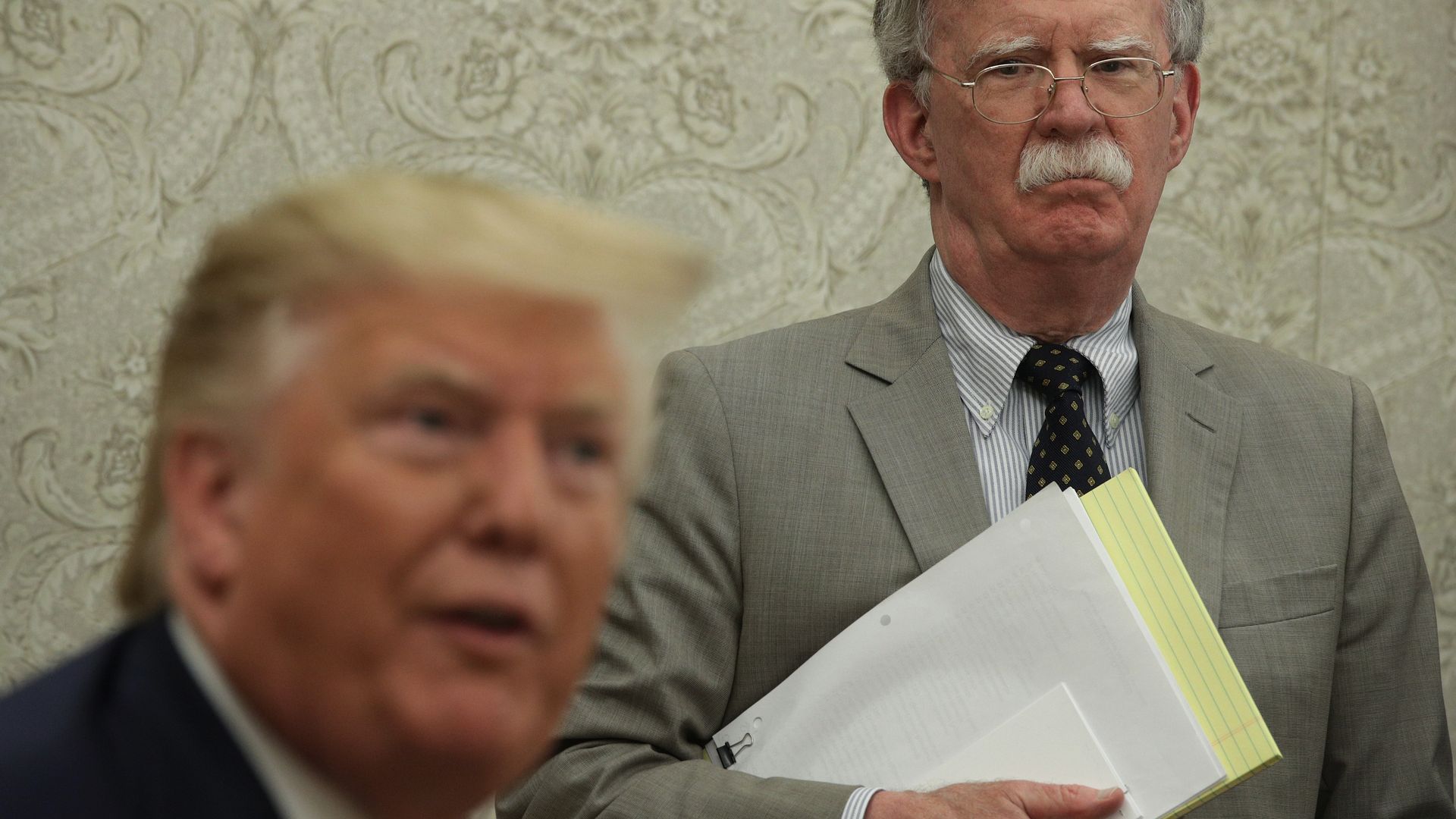 Trump and Bolton.