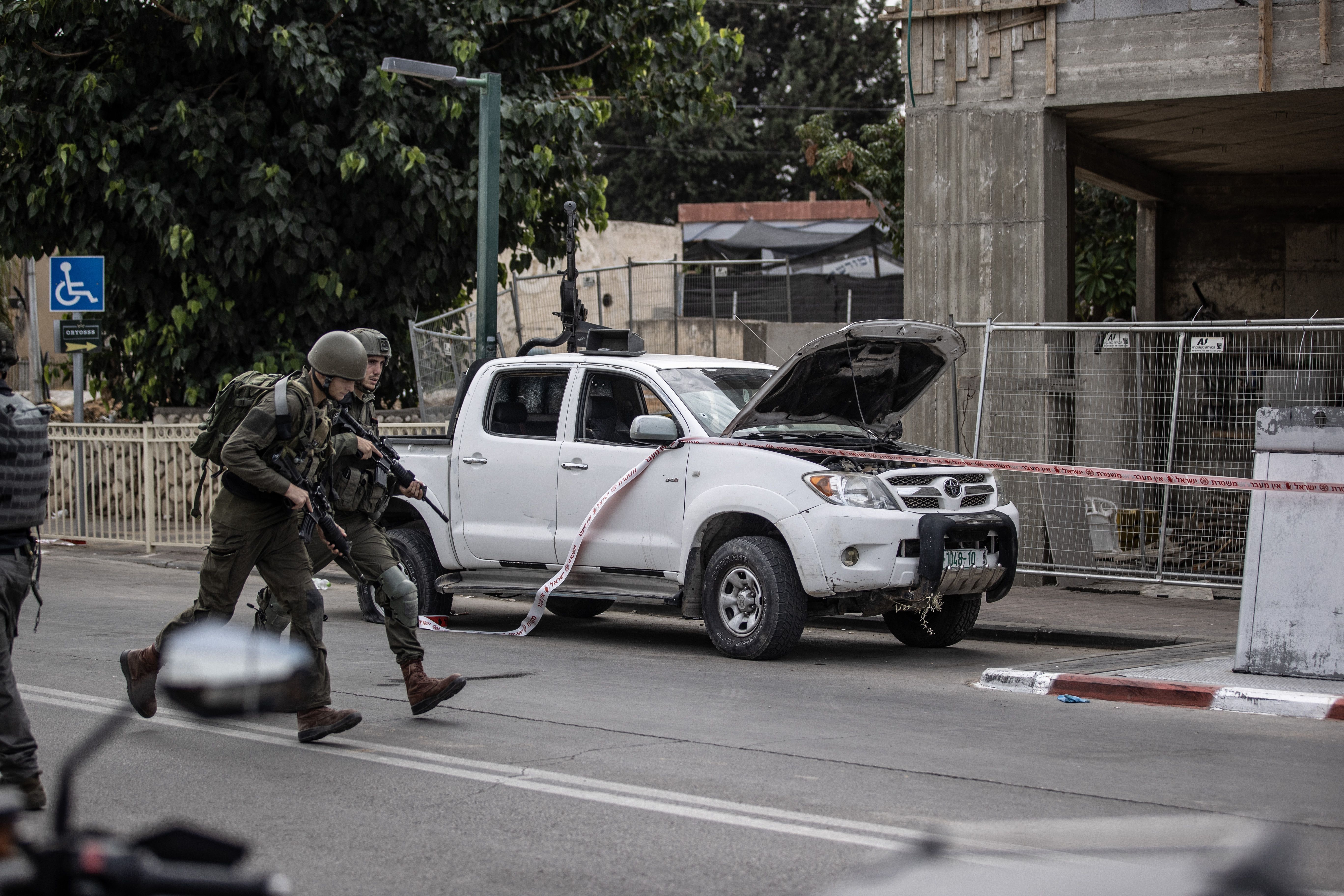 Israeli forces take security measures in Sderot 