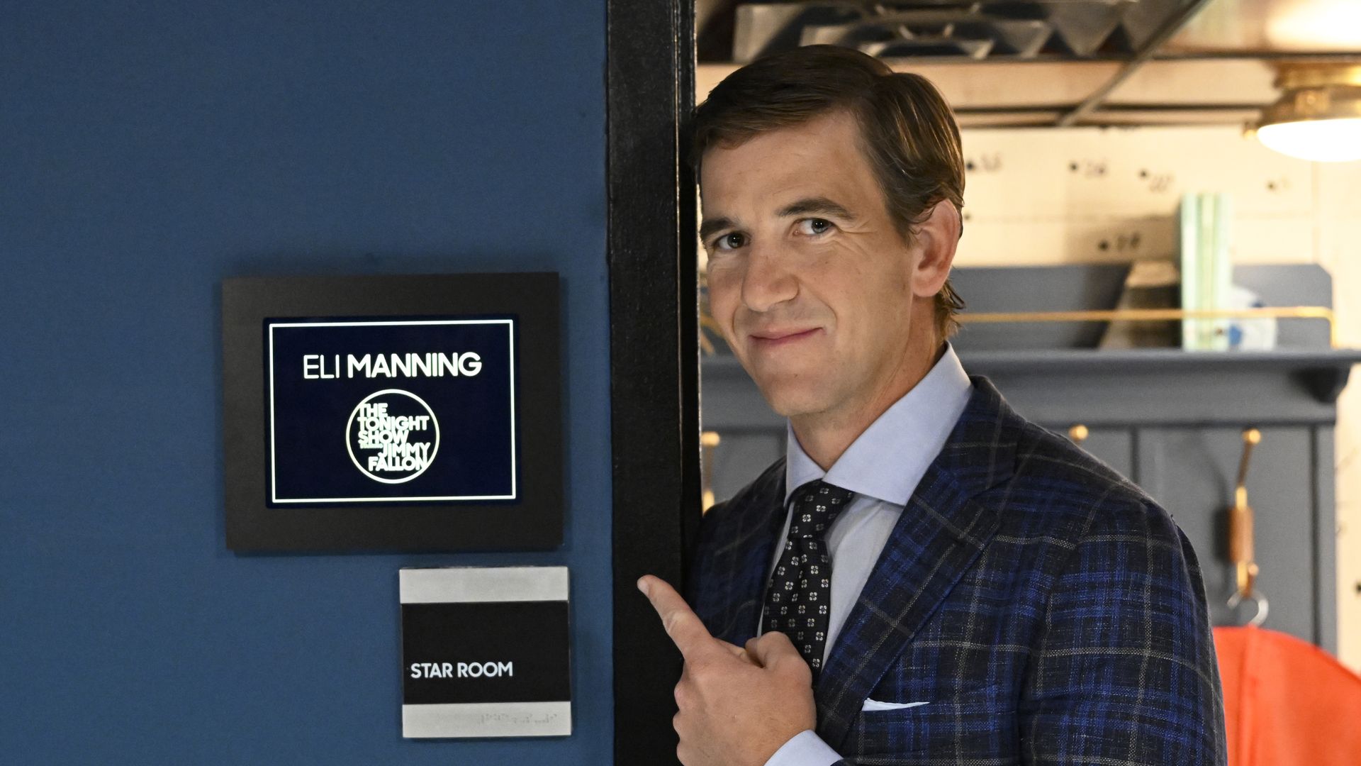 Former football player Eli Manning