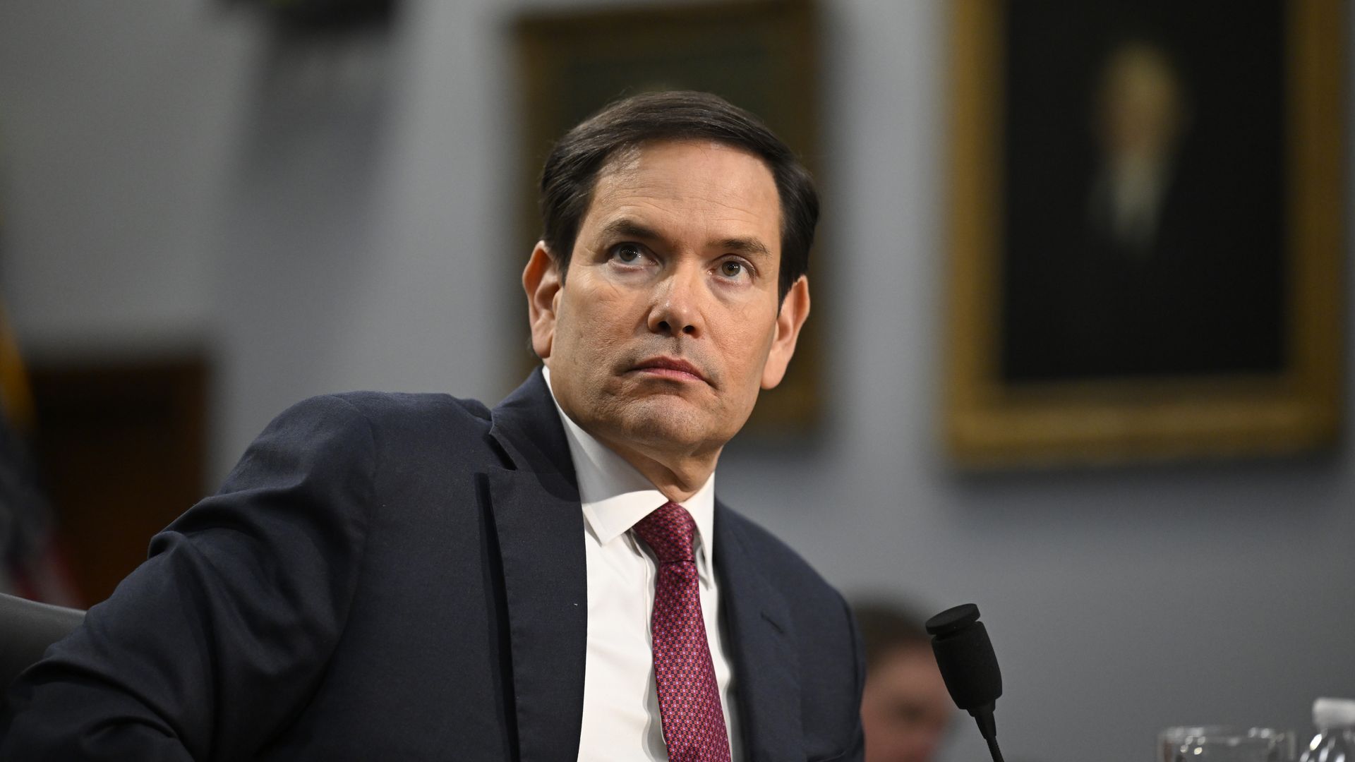 WASHINGTON, DC - MAY 21: Secretary of State Marco Rubio testifies before the House Committee on Appropriations | Subcommittee on National Security, Department of State, and Related Programs at the Rayburn House Office Building on May 21, 2025 in Washington, DC. Rubio testified on the proposed budget