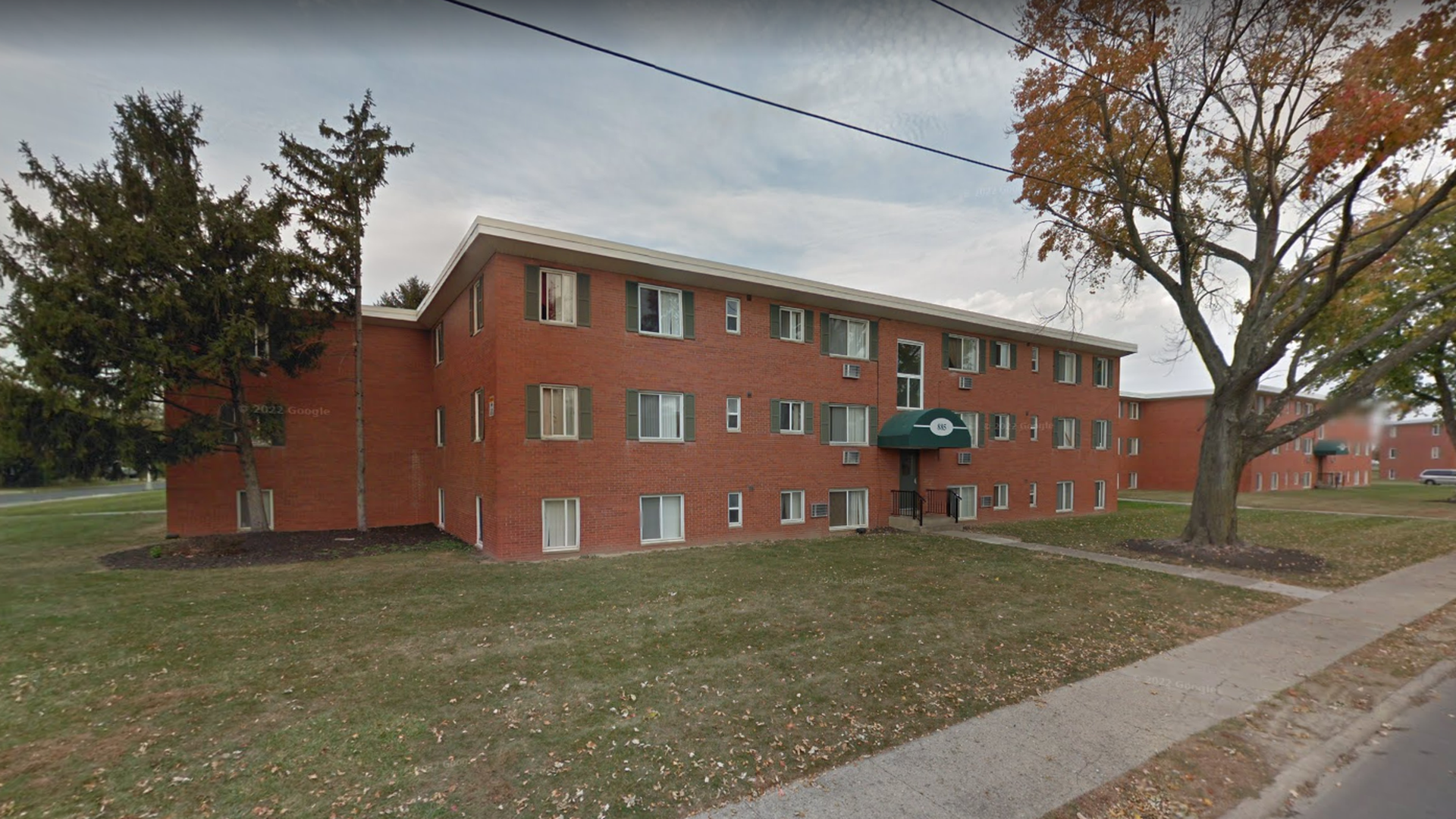 An apartment building in west side Columbus. 