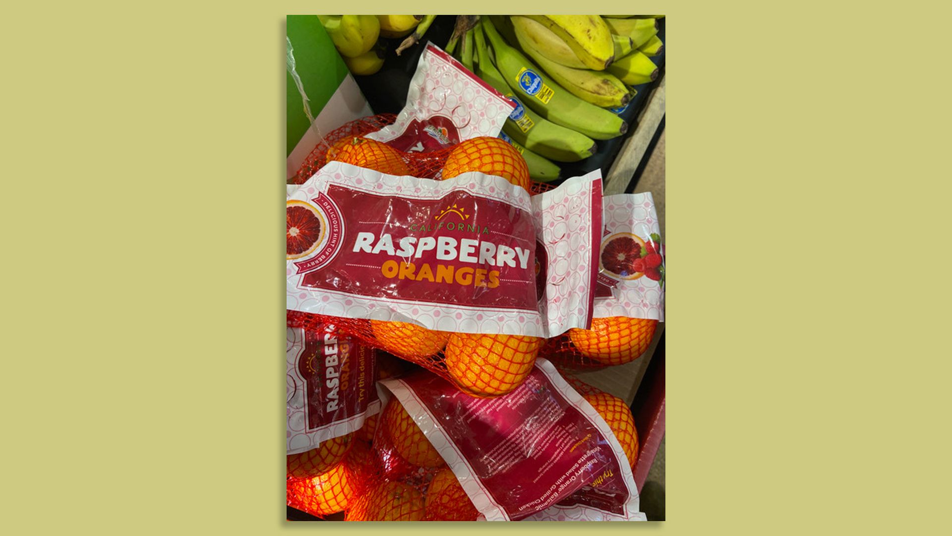 A bag of "raspberry oranges"