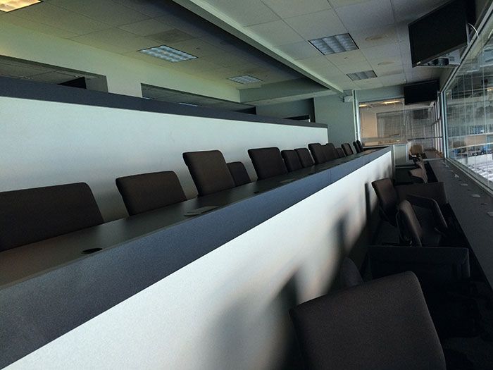 seating in press box bank of america stadium