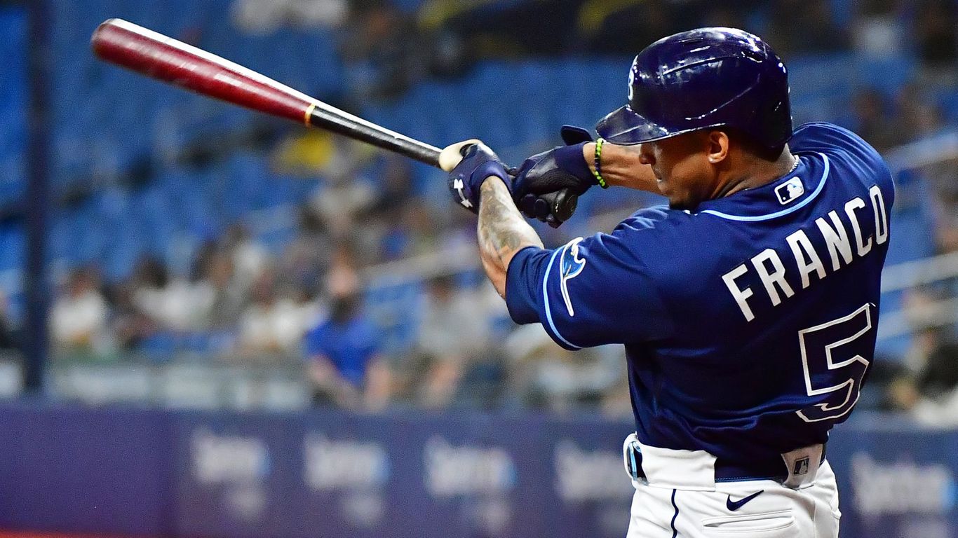 Rays' Wander Franco hits game-tying home run in his major league debut