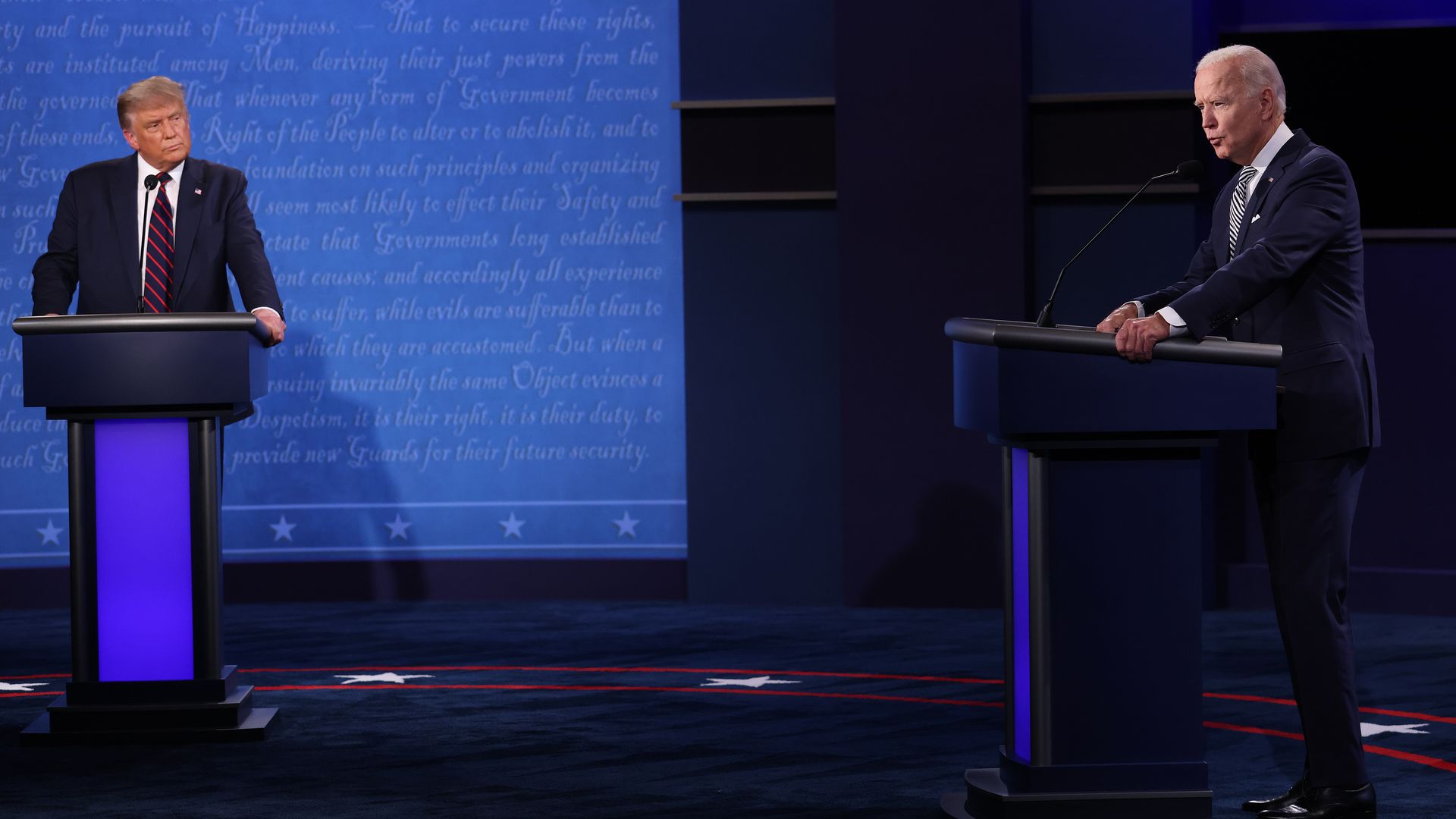 Donald Trump and Joe Biden. 