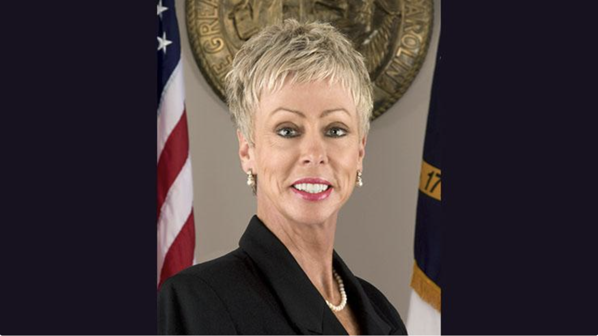 A portrait of N.C. state Auditor Beth Wood. 