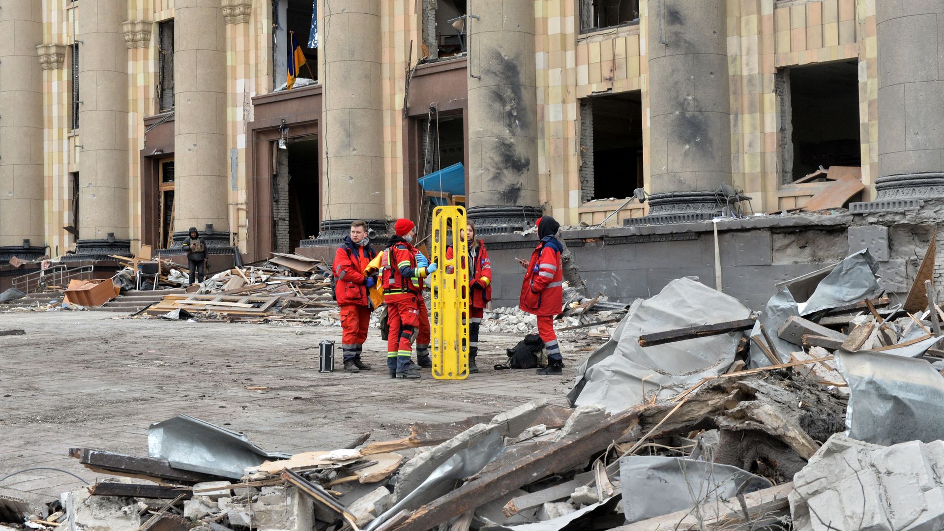 Destruction in Kharkiv