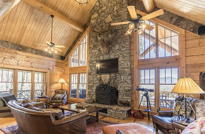 Red Stag Lodge living room