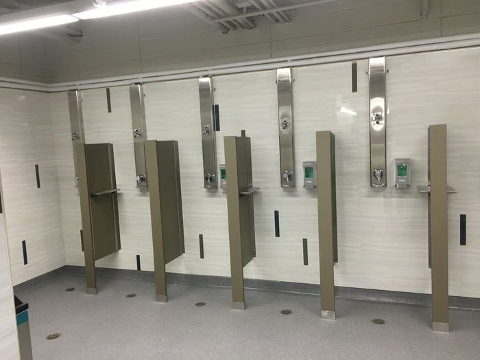 mecklenburg county aquatic center mens shower stalls