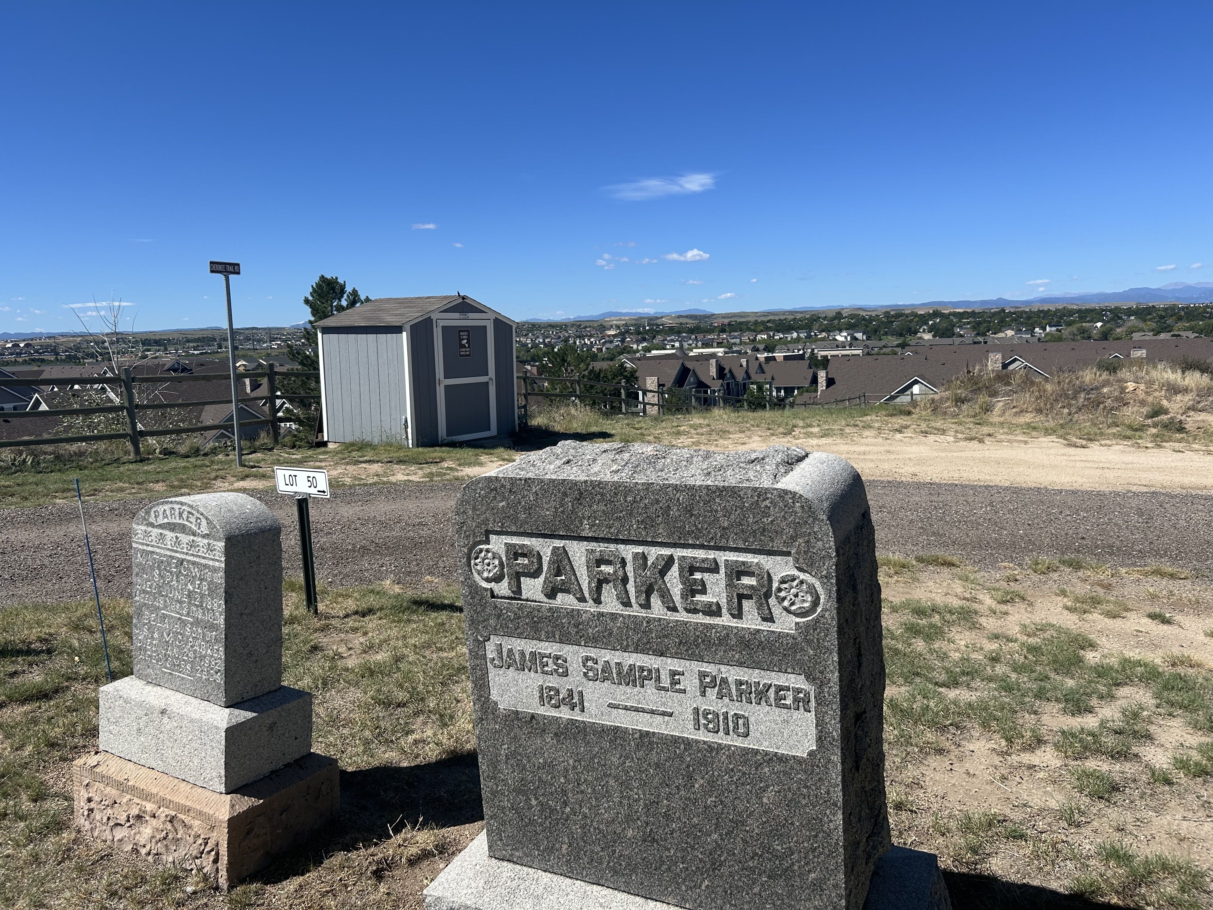 James Sample Parker's gravesite.