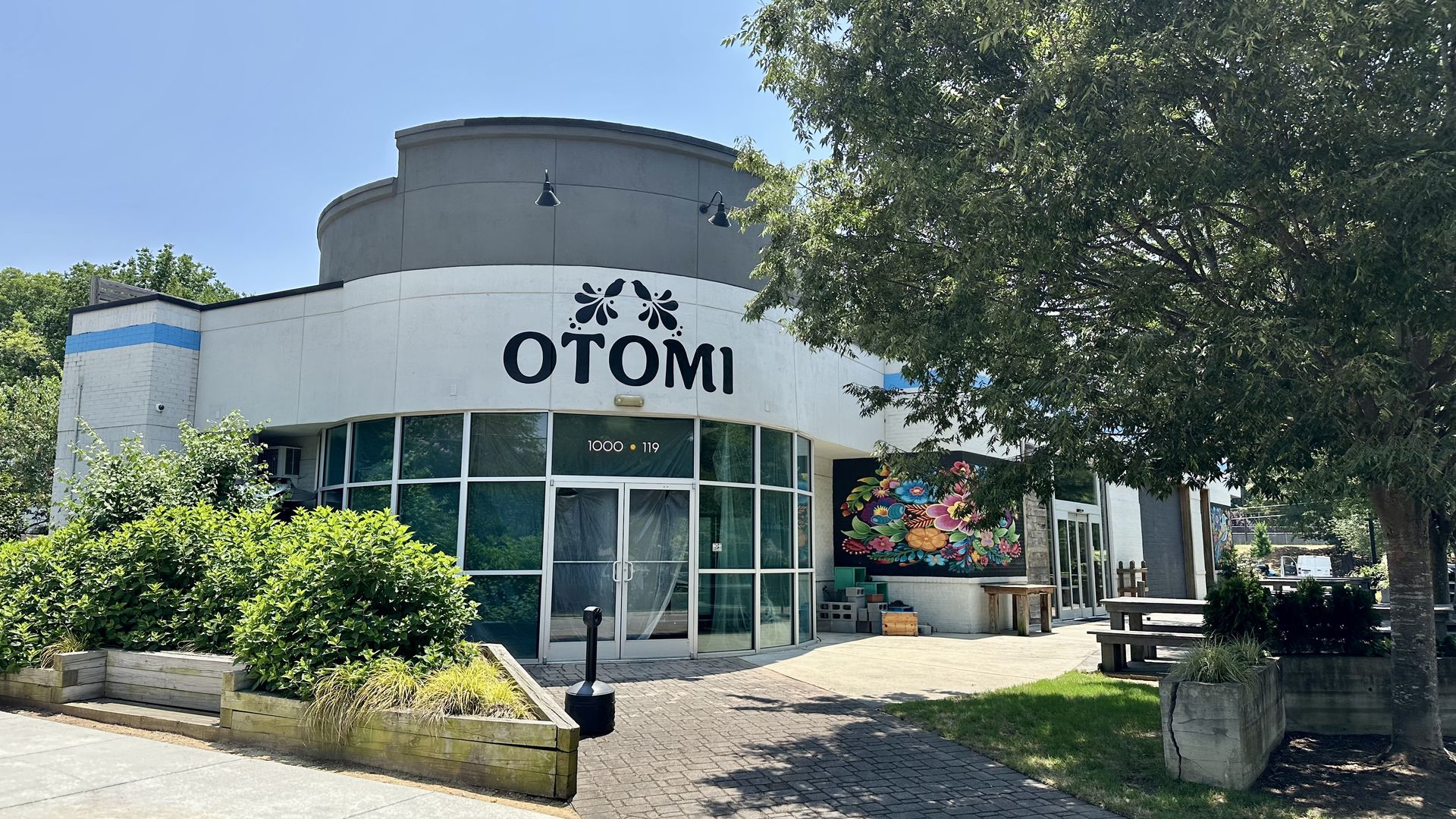 The outside of the restaurant Otomi in Raleigh