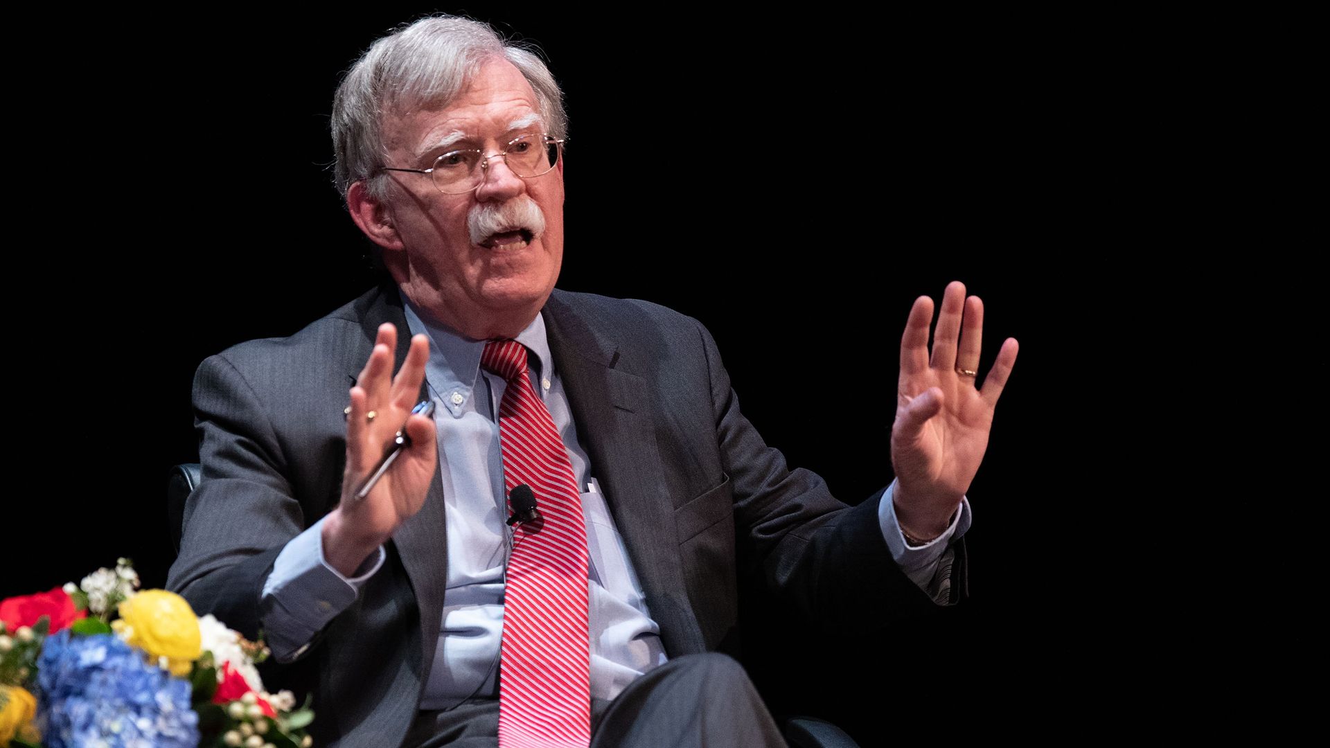 John Bolton giving a speech
