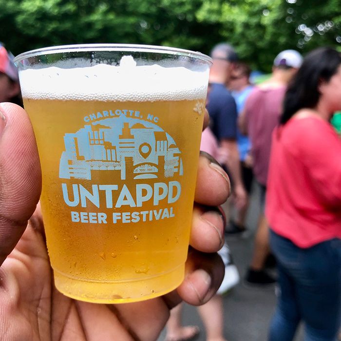 cup at untappd beer festival charlotte
